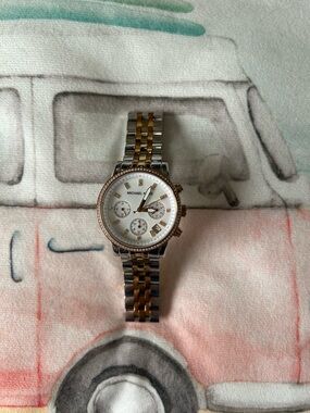 Michael Kors Ritz Women's Tri-Tone Chronograph Watch Model MK5650